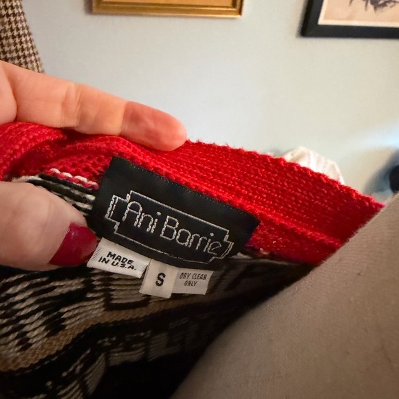 Vintage Rare Ani Barrie Basketball Cardigan - Size Medium - Picture 9 of 9